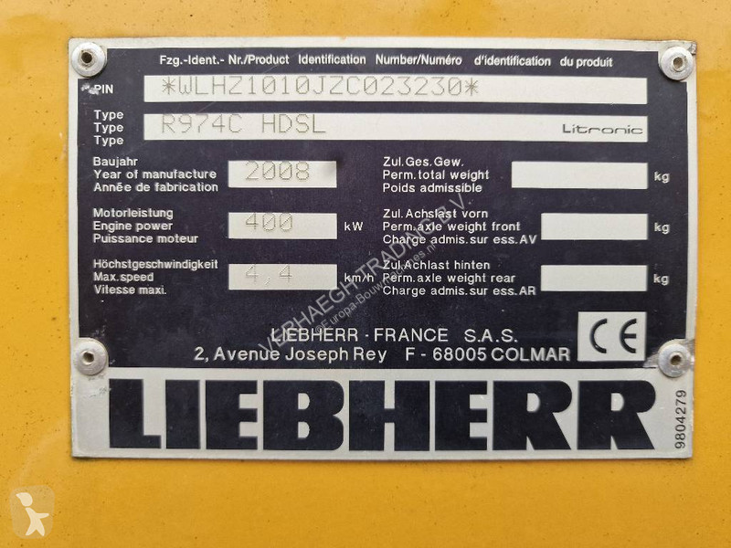 Excavadora Liebherr C HDSL Litronic
