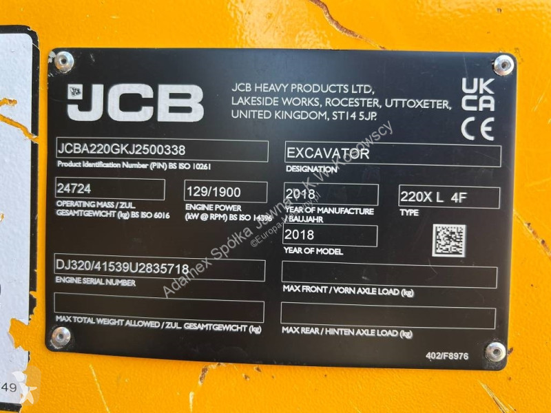 Excavator JCB 220X LC