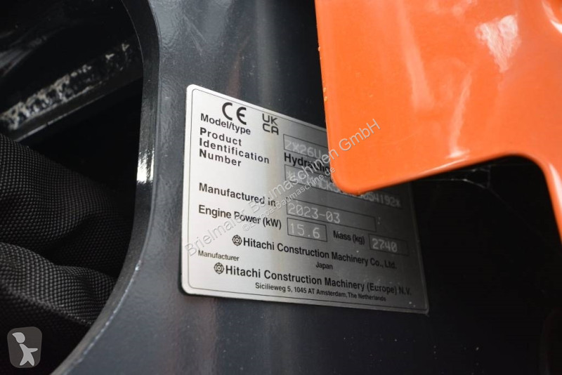 Escavatore Hitachi ZX 26 U-6