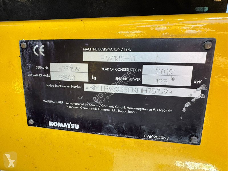 Graafmachine Komatsu -11