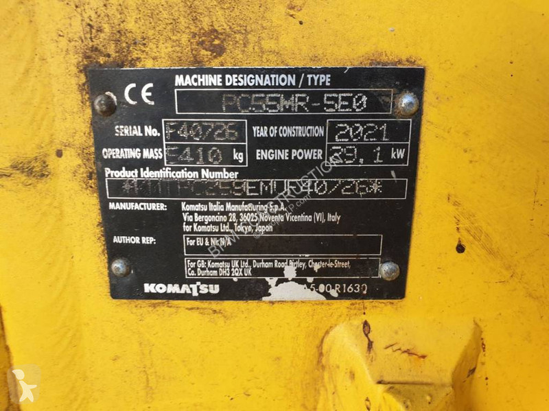 Escavatore Komatsu PC55MR-5