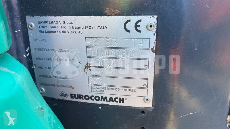Skovl Eurocomach Es 85 Zt with 3 buckets