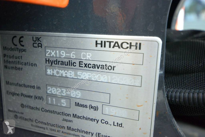 Rýpadlo Hitachi ZX 19-6
