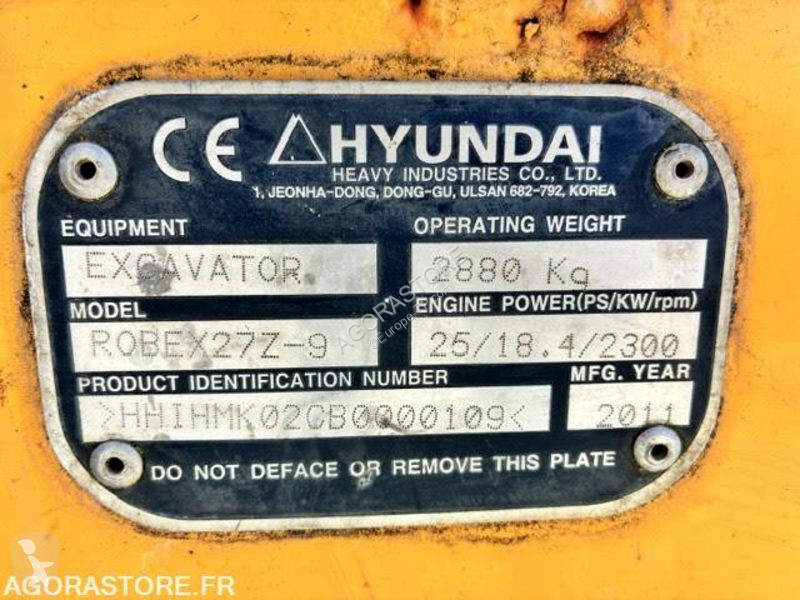 Rýpadlo Hyundai ROBEX 27Z9