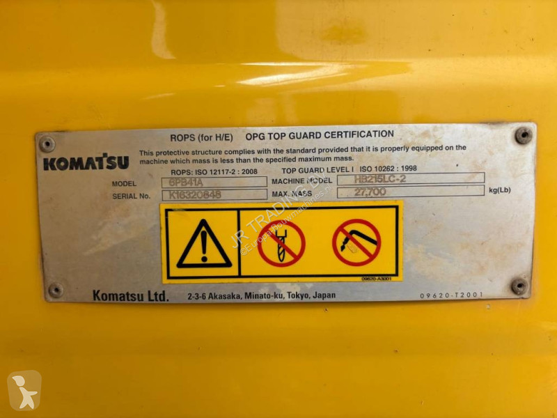 Graafmachine Komatsu HB 215 LC-2 Hybrid