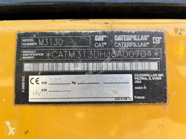 جرافة Caterpillar M313D Mobilbagger Hochfahr....