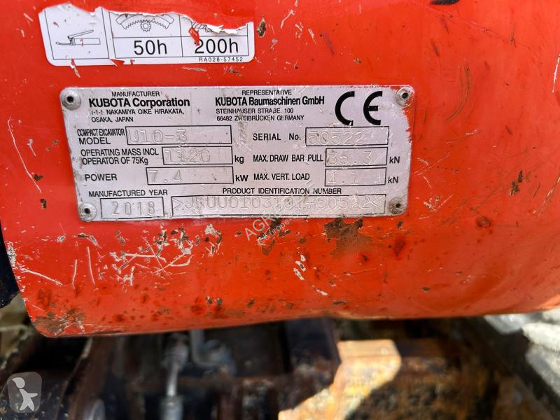 Escavadora Kubota