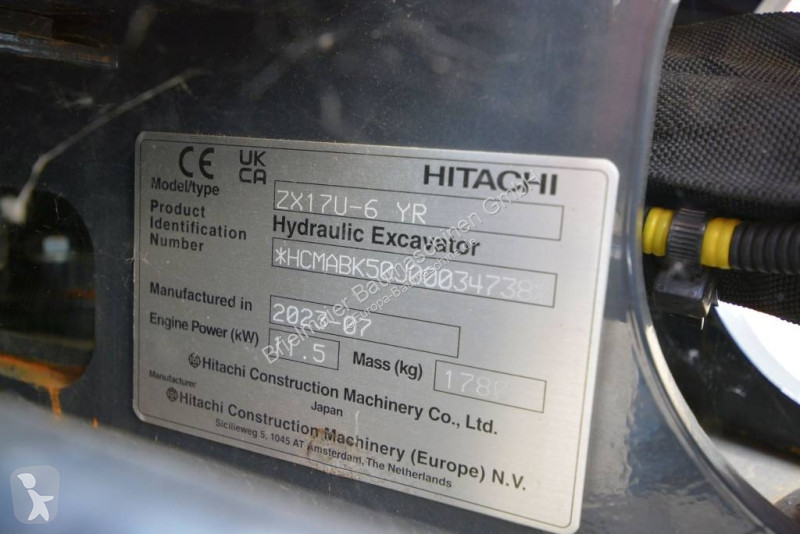 Graafmachine Hitachi ZX 17 U-6
