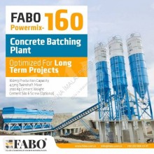 Fabo POWERMIX-160 STATIONARY CONCRETE BATCHING PLANT neue Betonmischanlage