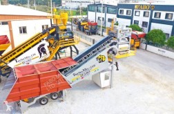 Fabo TURBOMIX-110 Mobile Concrete Batching Plant neue Betonmischanlage