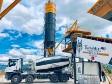 Hormigón planta de hormigón Fabo TURBOMIX-90 MOBILE CONCRETE BATCHING PLANT