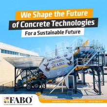 Fabo BEST CONCRETE PLANT EVER MADE TURBOMIX-60 READY ON STOCK NOW finisseur à béton neuf
