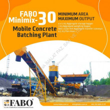 Fabo MINIMIX-30 MOBILE CONCRETE PLANT 30 M3/H STOCK betonownia nowe
