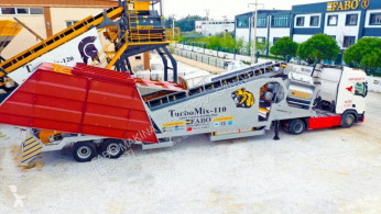Fabo TURBOMIX-110 Mobile Concrete Batching Plant impianto di betonaggio usato