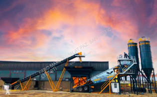 Centrale à béton Fabo TURBOMIX-100 Mobile Concrete Batching Plant