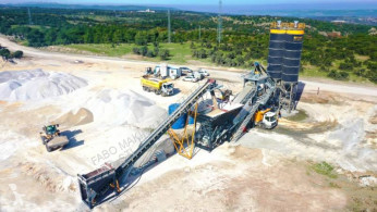 Beton betoncentrale Fabo TURBOMIX-120 MOBILE CONCRETE PLANT READY IN STOCK