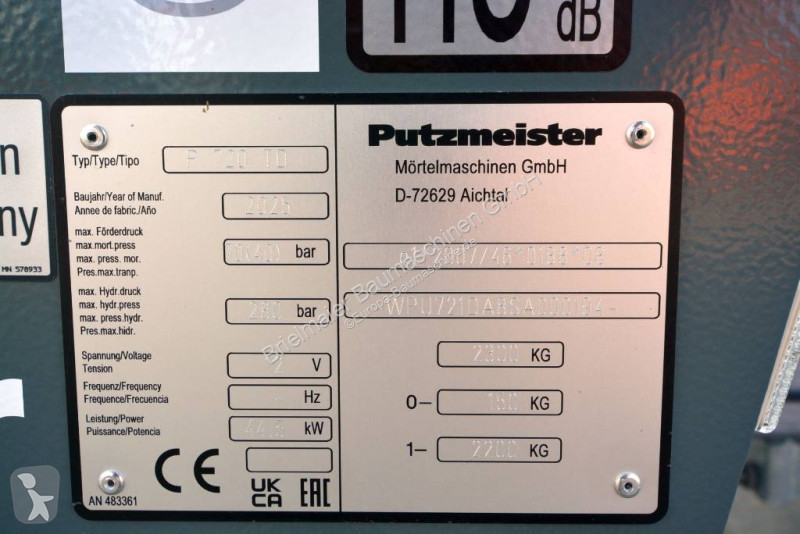 اسمنت Putzmeister P 720
