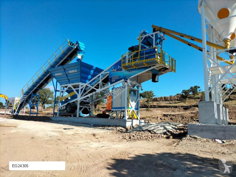 Betão  M60 m3/s Mobile Concrete Batching Plants
