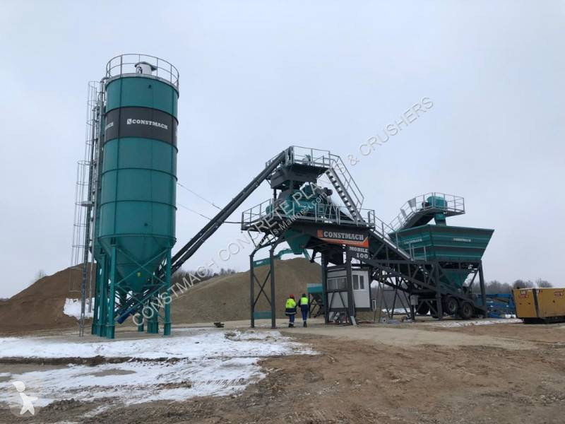 Beton Constmach 100 m³/h Mobile Concrete...
