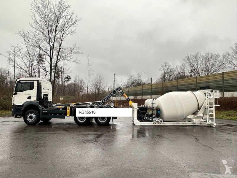 Beton  Abrollkipper Fahrmischer Aufbau
