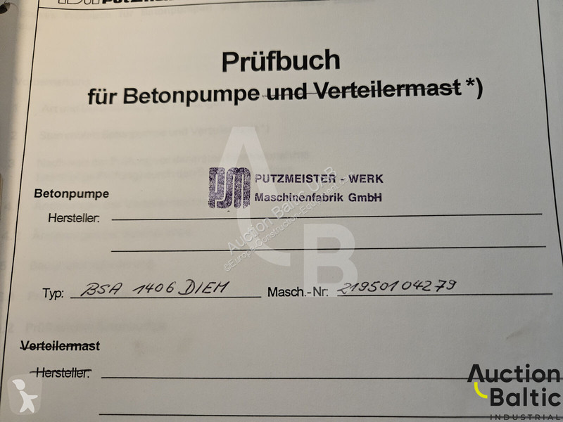 Beton Putzmeister BSA 1406 DIEM