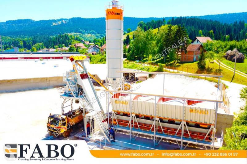Beton Fabo  CENTRALE À BÉTON COMPACTE DE 110 M3/H