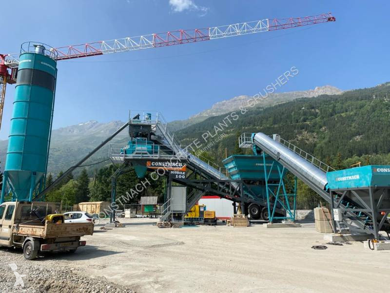 Beton Constmach 100 m³/h Mobile Concrete...
