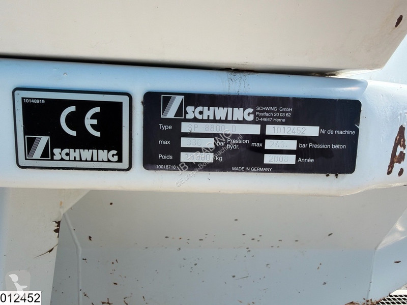 Beton Schwing Stetter SP 8800 D Schwing, Deutz...