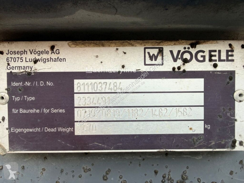 Betoniera Vögele Fertigerkübel/Mischgutsilo