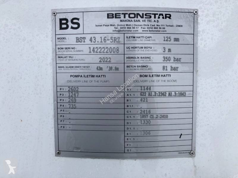 Camion Betonstar H43-5RZ