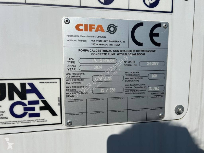 Betonárske zariadenie Cifa K36L-5