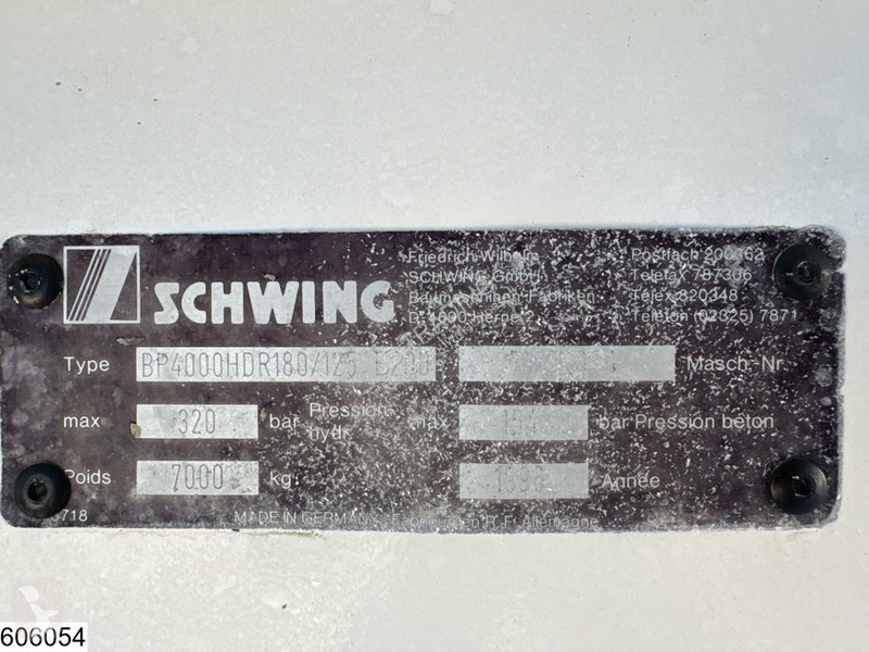 Beton Schwing Stetter 320 bar hydraulic, 154...