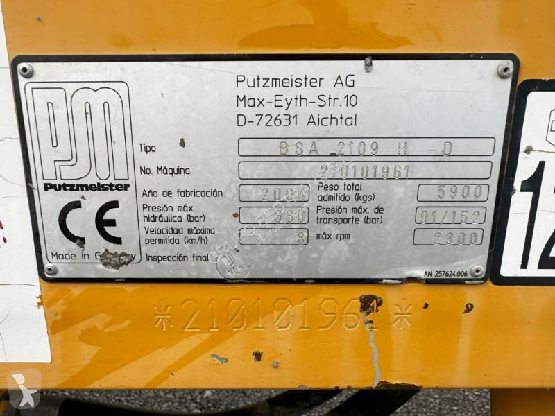 Béton Putzmeister 2109
