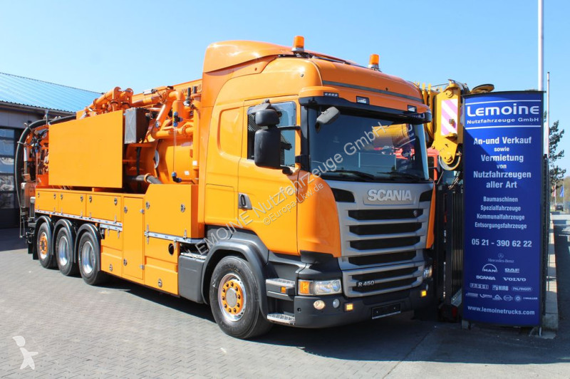 Vägmaskiner Scania 8x4 Kroll 19m³...
