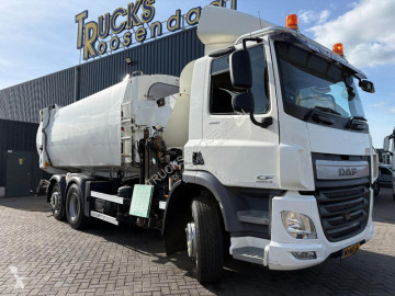 DAF CF 290 + GARBAGE TRUCK + 6X2 + LIFT/STEERING AXLE + EURO 6 + GEESINK BODY