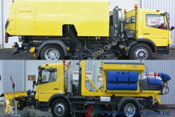 Camion balayeuse occasion Mercedes 1518 Kehrmaschine + Winterdienststreuer + Schild