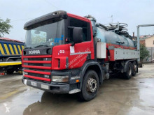 Maquinaria vial Scania camión limpia fosas usado