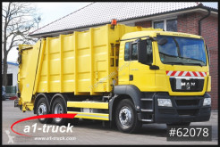 MAN TGS 26.320, Lenkachse, Zoeller Medium XL camión volquete para residuos domésticos usado