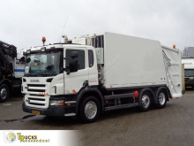 Maquinaria vial Scania P 230 camión volquete para residuos domésticos usado