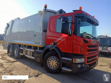 Maquinaria vial Scania P410 camión volquete para residuos domésticos usado