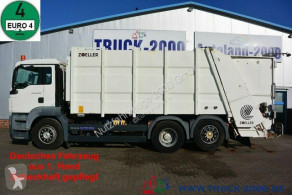 Maquinaria vial camión volquete para residuos domésticos MAN TGS 26.320 Zöller Medium XL22 lückenl. Scheckhe.