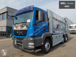 Maquinaria vial camión volquete para residuos domésticos MAN TGS 26.320 6X2/4 BL Dokumentenvernichtung