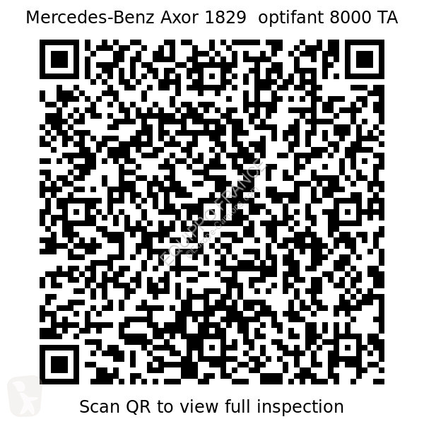 Silniční stroje Mercedes 1829 optifant 8000 TA