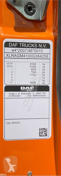 Silniční stroje DAF FAG  300 Geesink 20m³