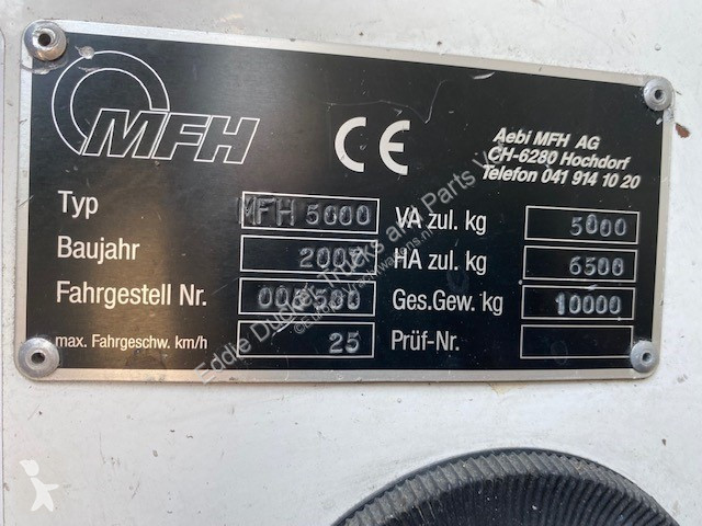 Silniční stroje  MFH 5000 ASPIRATRICE
