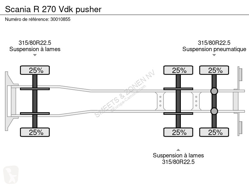 آلة لصيانة الطرق Scania 270 Vdk pusher