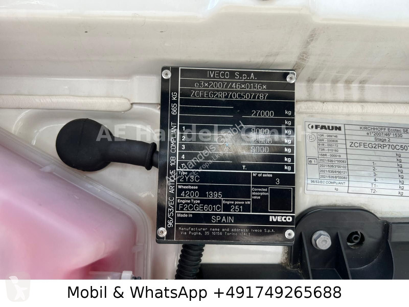 آلة لصيانة الطرق Iveco S-Way 340 CNG*Faun...