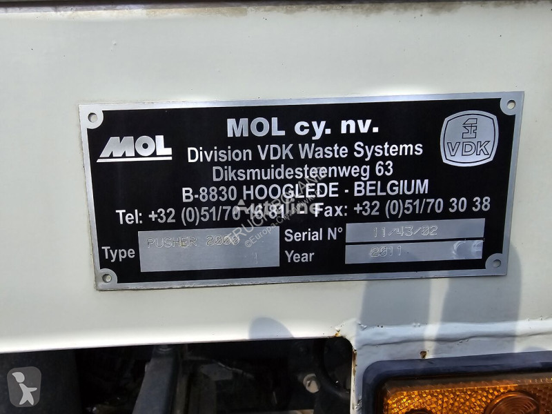 Vägmaskiner DAF LF 2011 MOL PUSHER 2000 Garbage...