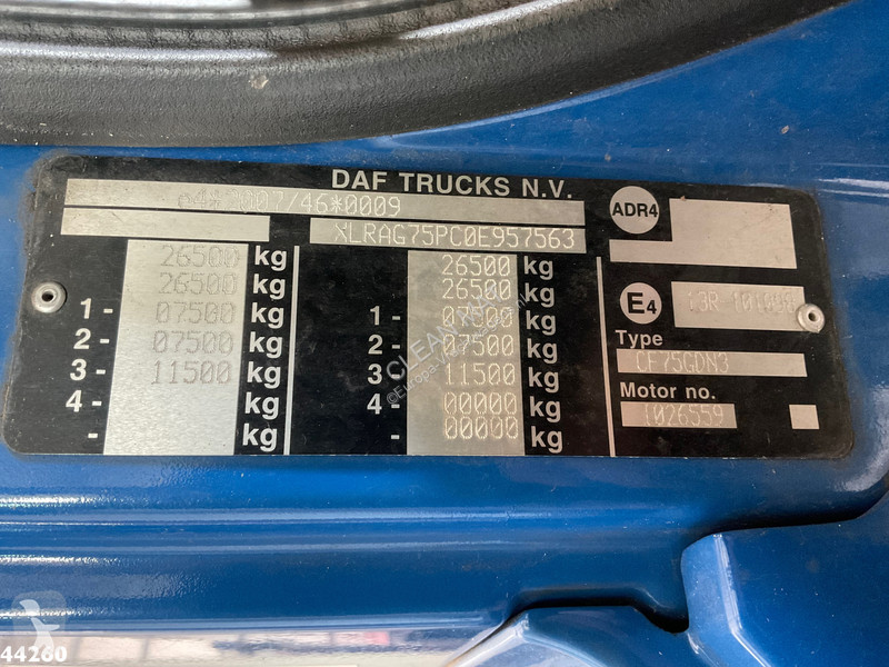 Vägmaskiner DAF FAG CF 250 Zoeller 21m³