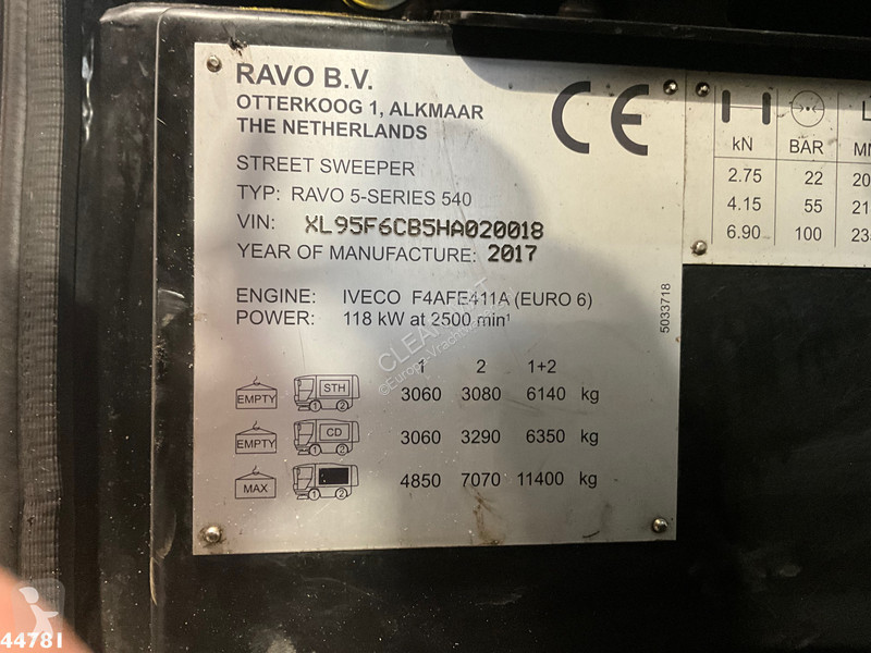 Vägmaskiner Ravo 540 CD Euro 6 with 3-rd brush